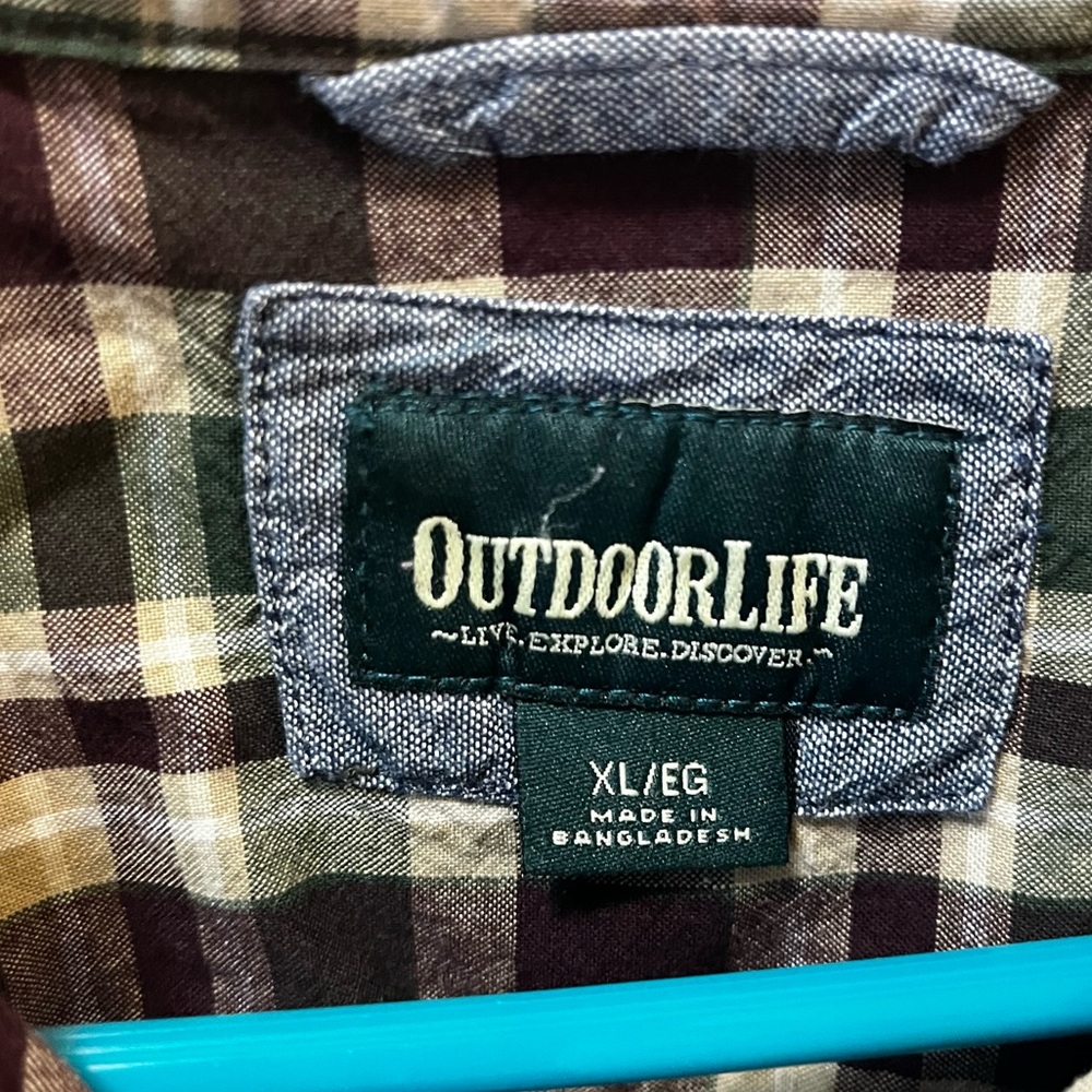 Men’s Outdoor Life Long Sleeve Button Down XL - Picture 2 of 3
